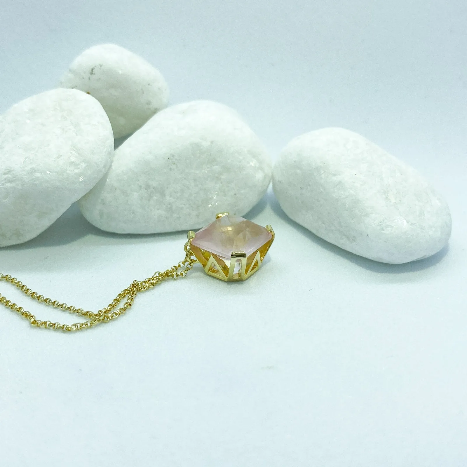 Stargaze Petite Asscher Necklace