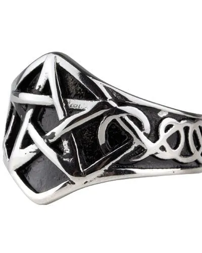 STEEL PENTAGRAM RING