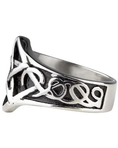 STEEL PENTAGRAM RING