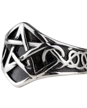 STEEL PENTAGRAM RING