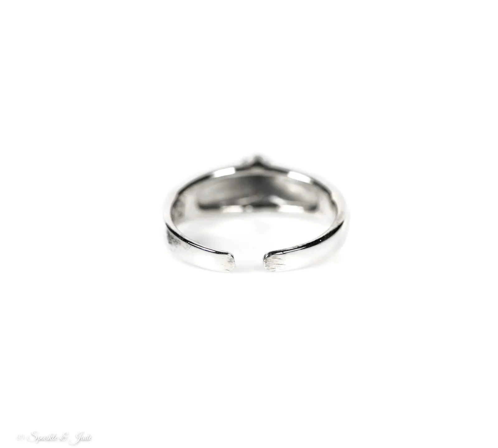 Sterling Silver Plumeria Flower Swirl Toe Ring