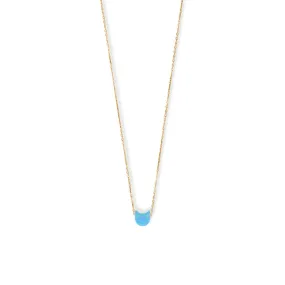 Synthetic Opal Kitty Cat Face Necklace
