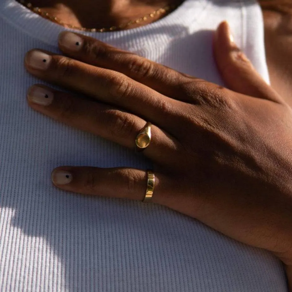 THE IMANI RING - 18k gold vermeil