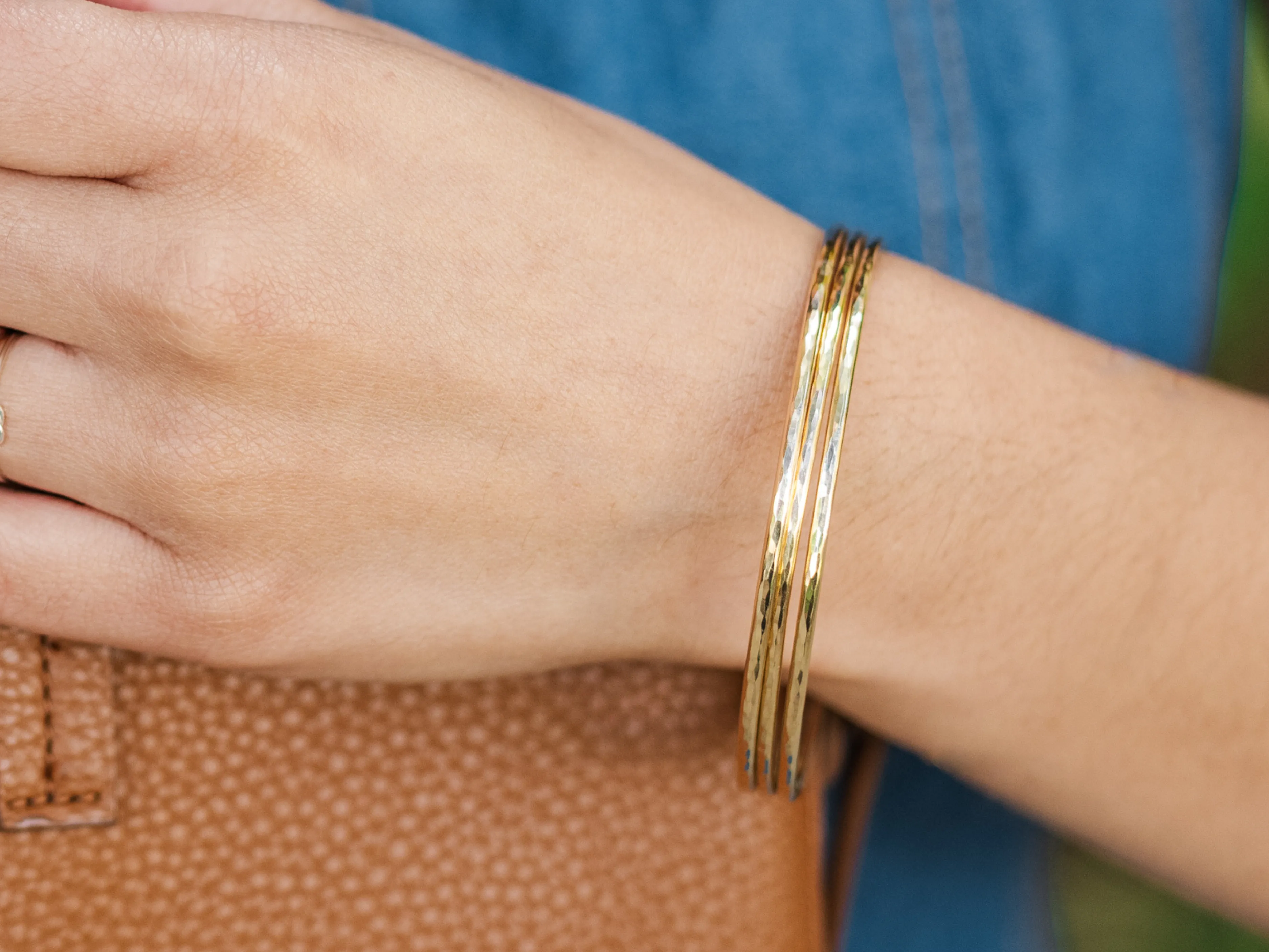 Thick Gold Bangles