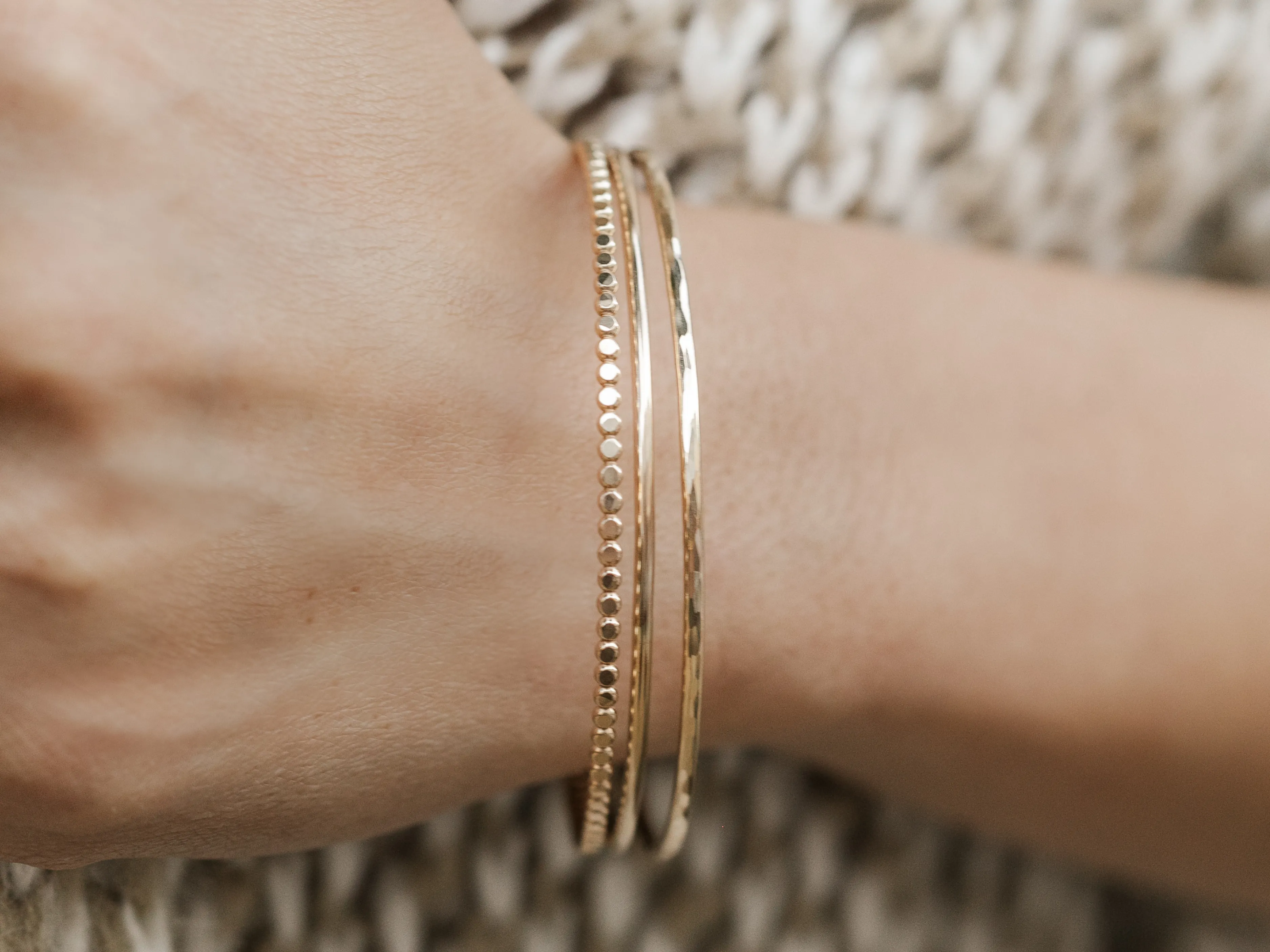 Thick Gold Bangles