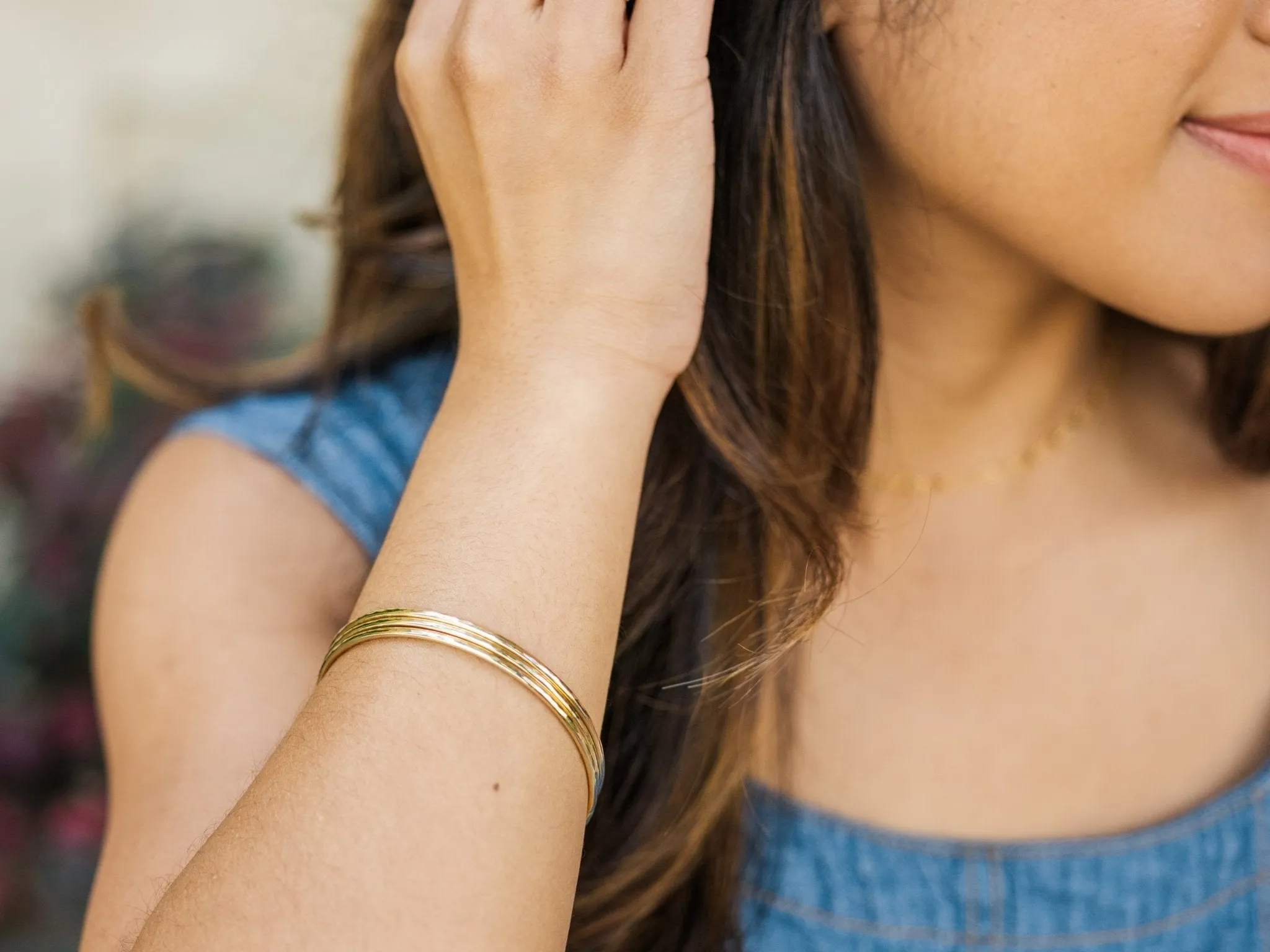 Thick Gold Bangles