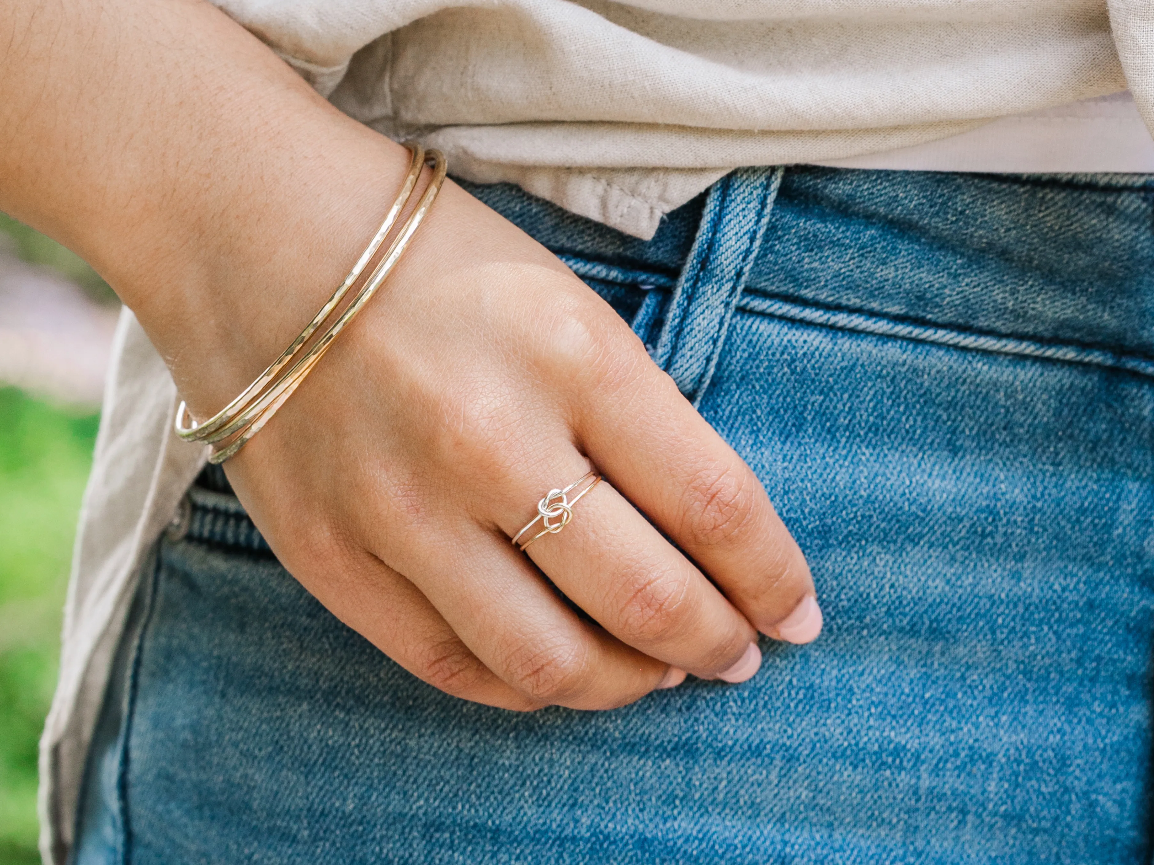 Thick Gold Bangles