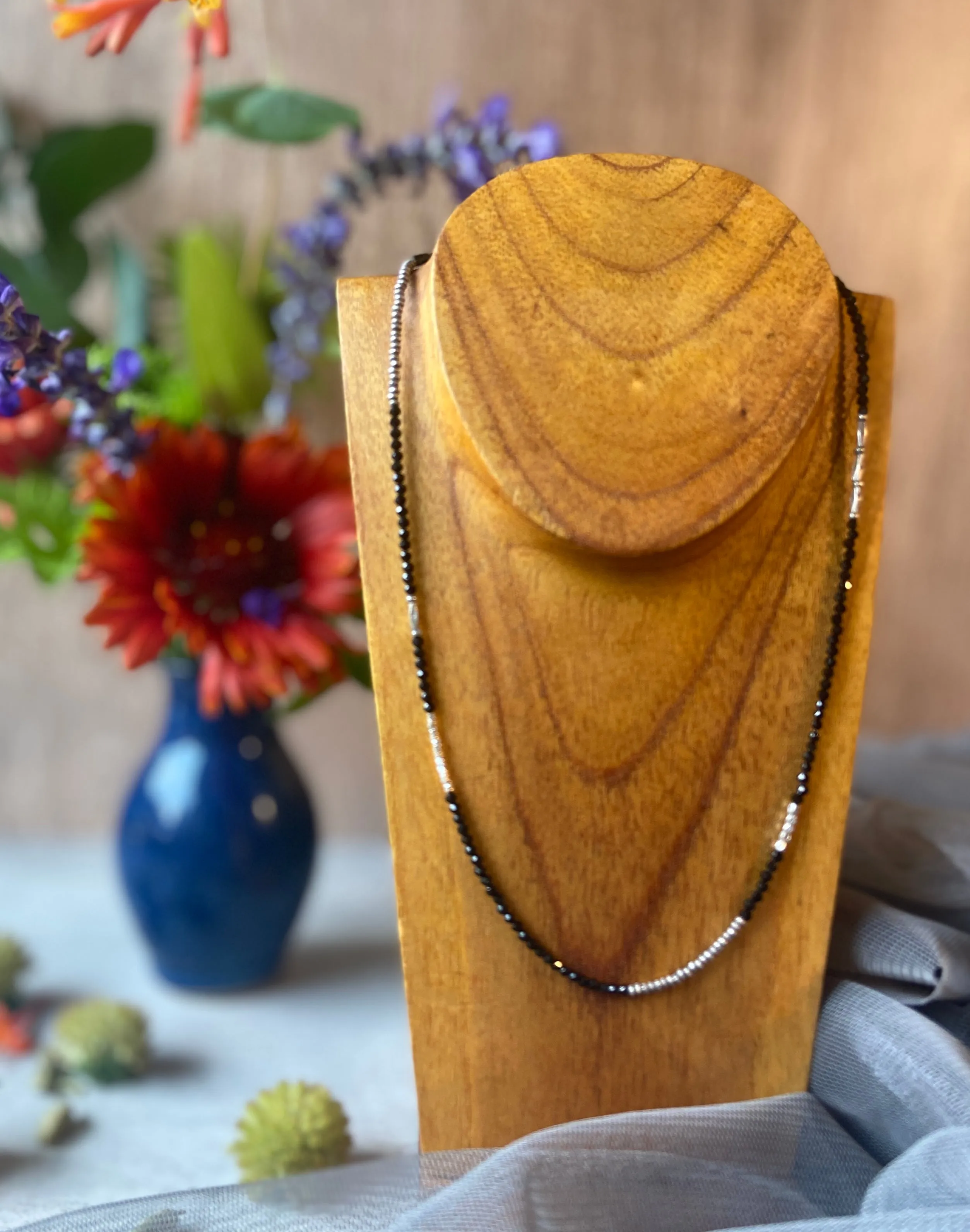 Tiny Stone Choker Necklace