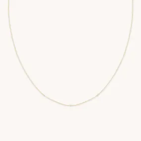 Topaz Charm Necklace in Solid Gold