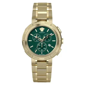Versace Men's Watch V-Extreme Pro 46mm Green Bracelet VE2H00521