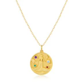 Virgo Zodiac Mantra Necklace
