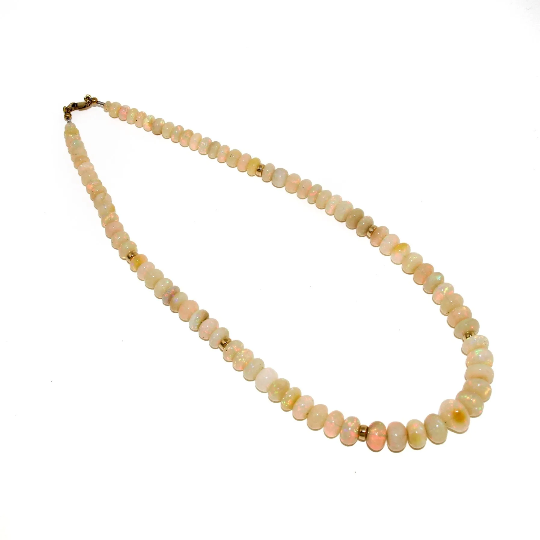 Welo Opal Necklace w/ 10 KT Gold Clasp