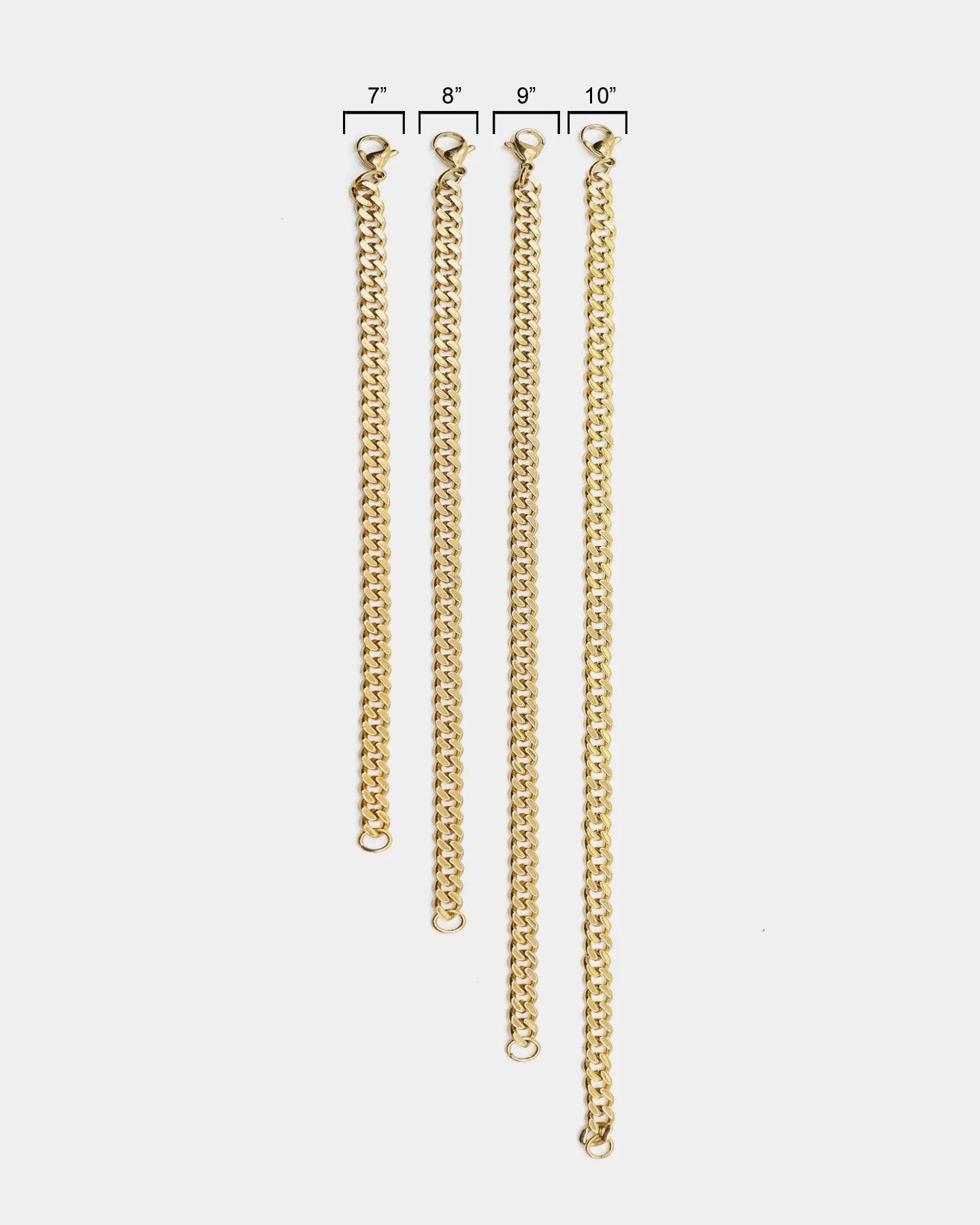Women's ENES Cuban Link 5mm Anklet Gold