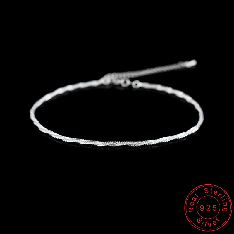 Women's Vintage Sterling Silver Popular Anklet