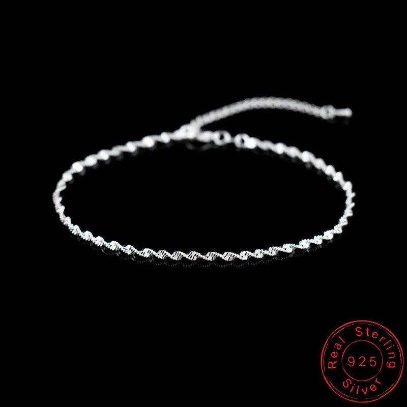 Women's Vintage Sterling Silver Popular Anklet